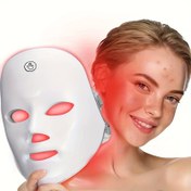 Resim USB ile şarj edilebilir 7 Renk Maske Cihazı, güzellik maskesi, kadınlar için mükemmel tatil hediyesi 