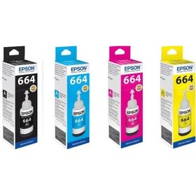 Resim Epson L382 Yazıcı Mürekkep Kartuşu 4 Renk Takım T664 