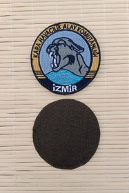 Resim İZMİR ASKERİ MALZEME Kara Havacilik Alay Komutanligi izmir Yazili Nakis islemeli Arma Pec Patch 
