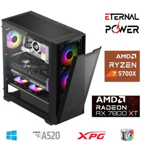 Resim ETERNAL POWER RYZEN 7 5700X 32G DDR4 1TB M.2 RX7800XT A520 M650W 