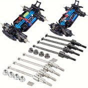 Resim JMRC HOBBY Evrensel CVD Tahrik Mili Setleri RC Arabalar için, 16101/16102/16103/16104/Pro Serisi ve SG116 Modelleri ile Uyumlu, M4 Somunları Dahil, Fırçalı/Fırçasız Araçlar için Yükseltilmiş Parçalar, 14+ 