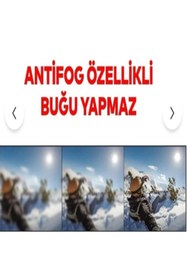 Resim Angel Eyes Kayak Gözlüğü Antifog Ventilli Uv Korumalı Güneş Kar Gözlük Siyah-Siyah Snowboard Glasses Sporu 