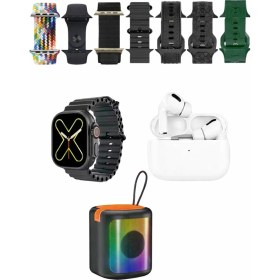 Resim Eco Port K28 Kombo 7 Adet Kordon (Saat Değildir) Akıllı Saat Airpods Kulaklık Kablosuz Hoparlör Set - 