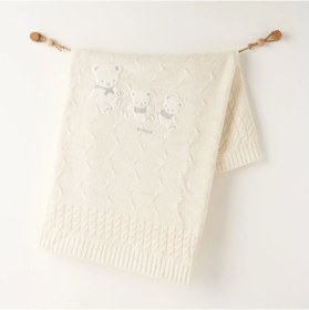 Resim Andywawa Ac26341 Triko Battaniye 85x100 Ekru Ekru 