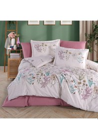 Resim Clasy Ranforce %100 Pamuk Tek Kişilik Nevresim Bahari V1 Pembe Pembe 