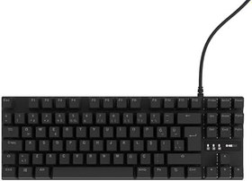 Resim HK410 Mekanik Switch 19 Mod RGB Kablolu Siyah TKL Türkçe Gaming Klavye (Kırmızı Switch) 