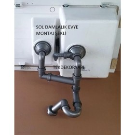 Resim Teka Tekdekor Granit Evye Sifonu Takımı 1,5göz Teka Franke Blonco Dominox Sifonu 