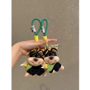 Resim Silver1 Zarif Anti-Kayıp Araba Anahtarlık Okul Çantası Çekicilik Bebek Yaratıcı Erkek ve Kadın Çift Yıldız Ayı Anahtarlık (Yurt Dışından) 