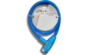 Resim Plus 12X800 mm Mavi Anahtarlı Bisiklet Kilidi 2 Anahtarlı 