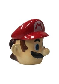 Resim Bıyıklı Adam Tasarımlı Seramik Kapaklı Kupa Bardak Renkli 