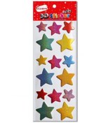 Resim Ticon 3d -5 Yıldız Şekilli Puffy Sticker 177556 