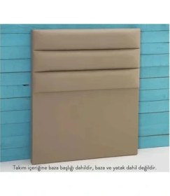 Resim Vivense Viyana Baza Başlığı, Koyu Bej, 90 cm 