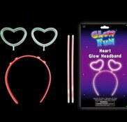 Resim Nessiworld Glow Stick Karanlıkta Yanan Fosforlu Kalp Taç 12 Adet 