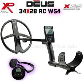 Resim XP Dedektör Deus Dedektör - 34X28CM X35 Başlık, Ws4 Kulaklık, Ana Kontrol Ünitesi 