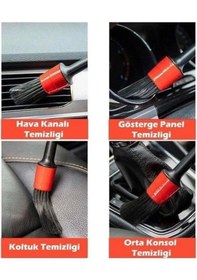 Resim İsgstore Araba Temizlik Detay Fırçası 5li Set 