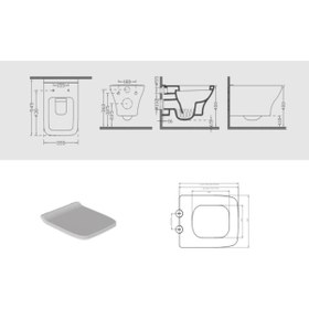 Resim Creavit Gömme Rezervuar Seti Ve Dura Asma Klozet Pedra Ve Yavaş Kapak 