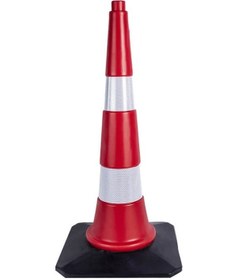 Resim Trafik Ve Reklam Konisi 75 Cm. Kauçuk Tabanlı Hdpe Trafik Dubas 