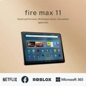 Resim Amazon Fire Max 11 Tablet 64 Gb Siyah , 11" Inç Ekran , Octa-core Işlemcili Siyah 