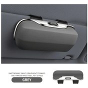 Resim Dashanshop Gri Gözlük Kılıfı Güneşlik Saklama Kutusu Sürücü Yolcu Universal Araç Aksesuarı 