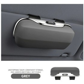 Resim Dashanshop Gri Gözlük Kılıfı Güneşlik Saklama Kutusu Sürücü Yolcu Universal Araç Aksesuarı 