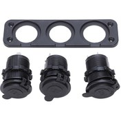 Resim 12v 3 Yollu Su Geçirmez Priz Ayırıcı Adaptör Şarj Cihazı 