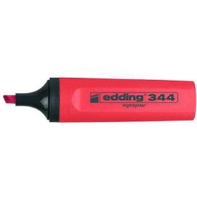 Resim Edding E-344 Kırmızı Nar Çiçeği Fosforlu Kalem 