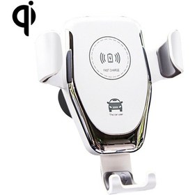 Resim Sones Araç Hava Çıkış Braketi Kablosuz Şarj Cihazı Qi Standart Kablosuz Şarj Cihazı Beyaz 