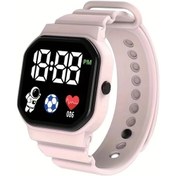 Resim Cloud011 Pembe Led Astronot Spor Saati - Çok Fonksiyonlu Silikon Kordon Gençler Ve Çiftler İçin Diğer 