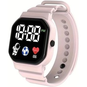 Resim Cloud011 Pembe Led Astronot Spor Saati - Çok Fonksiyonlu Silikon Kordon Gençler Ve Çiftler İçin Diğer 