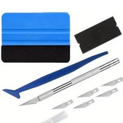 Resim Chuangyinshop 1 Set Araç Kaplama Alet Seti Vinyl Squeegee Scraper Bıçak Window Tinting 