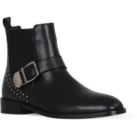 Resim Bueno Shoes Siyah Deri Kadın Topuklu Bot 33wb20025 