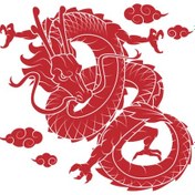 Resim Ejderha Folyo Sticker Derstve46037 130cm Uzunluk Siyah 