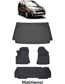 Resim MatMaster Citroen Berlingo 2008 Model 5D Premium Ekstra Havuzlu Paspas Ve Bagaj Havuzu Set 