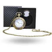 Resim ForWhat Büro Ev Ofis Hediyesi için Kutulu Antik Modern Figür Köstekli Saat 