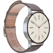 Resim LW-38V Kompakt Şık Akıllı Saat Silver Kasa Beyaz Kordon Fro