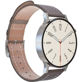 Resim LW-38V Kompakt Şık Akıllı Saat Silver Kasa Beyaz Kordon 