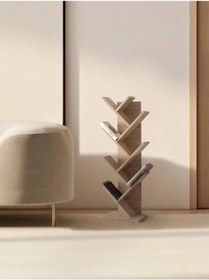 Resim Modern Zikzak 10 Raflı Kitaplık 60x36x156 