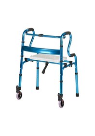 Resim Vera Medikal Çıkartılabilir Oturaklı Tekerlekli Hasta Yürüteci Mavi 
