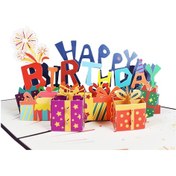 Resim Yaleker 3d Açılır Tebrik Kartı - Özel Günler İçin Renkli Ve Şık Tasarım Doğum Günü, Yılbaşı, Anneler Günü 