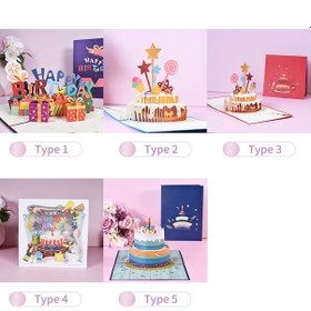 Resim Yulong Moveevo 3d Açılır Tebrik Kartı - Özel Günler İçin Renkli 