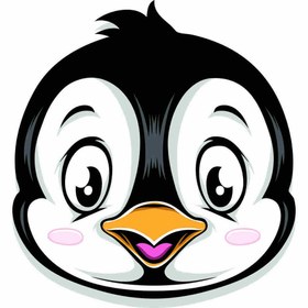 Resim UBGA GIFT Cute Penguın 30 Cm Özel Tasarım Motor Kask Araba Duvar Stıcker Çıkartma 