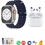 Resim BYRTECH T20 Watch Ultra 2 4 Kordonlu Akıllı Saat + 3. Nesil Bluetooth Kulaklık İkili Paket 