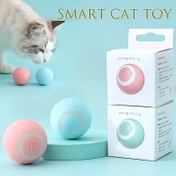 Resim Akıllı Kedi Top Oyuncağı 150 MAh Batarya ile: Saatlerce Etkileşimli Eğlence için Otomatik Yuvarlanan Top! 