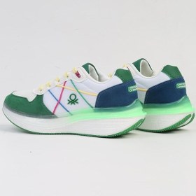 Resim Benetton İthal Beyaz Yeşil Kadın Spor Ayakkabı Bnı-10044 001 