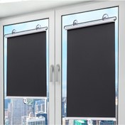 Resim Yerleşime Gerekli Olmayan, Çoklu Boyutlarda Mevcut Bir Geri Çekilebilir Güneşlik Perdesi - 68x125Cm, 58x125Cm, 50x125Cm. Üç Vakumlu Tutma Aparatı, Gizlilik Tasarımı ve Daireler ve Ev Ofisleri İçin Uygun - Bu Perde Hem Güneşlik Hem de Gizlilik Ekranı Olarak Kullanılabilir, Matkap Gerektirmez. 