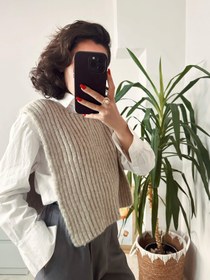 Resim Yanları Açık Süveter - Standart Beden 