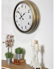 Resim 40 Cm Eskitme Metal Standart Duvar Saati Diğer 