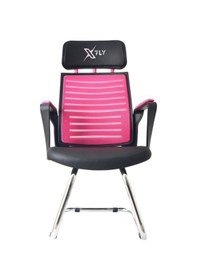 Resim Xfly Metal Ayaklı Oyuncu Koltuğu - Pembe File - 2400J0545 