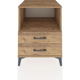 Resim Kronos Komodin Tek Raflı 2 Çekmeceli 60X59X80 Çam-Çam 
