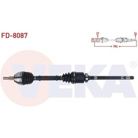 Resim Veka-fd-8087 - Komple Aks Sag On Uzunluk 994mm Ford Kuga I 2.0 